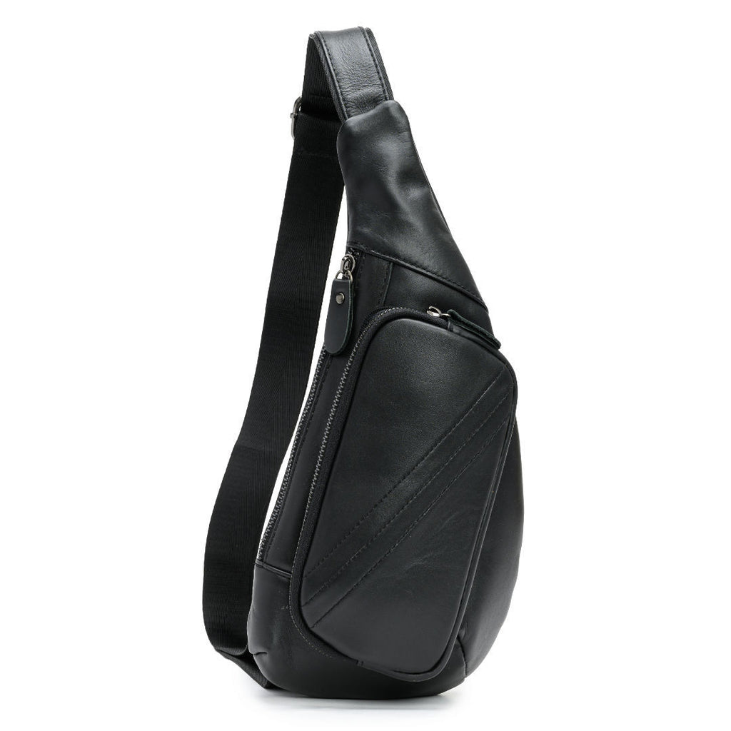 Casual Cowhide Crossbody Genuine Leather Chest Bag For Men
