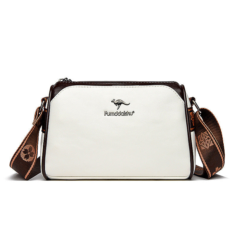 Oil Wax Leather Cross-border Trendy Women's Bag New Retro Double-sided